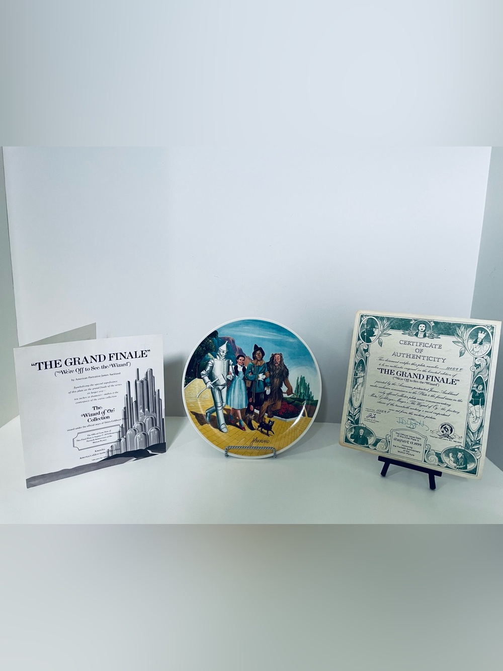 Vintage 1979 Knowles Wizard of Oz “The Grand Finale” 10” Collector Plate w/ COA